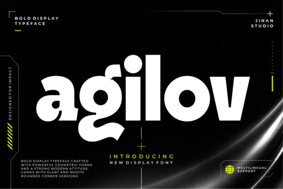 Agilov: A Typeface That Commands Attention