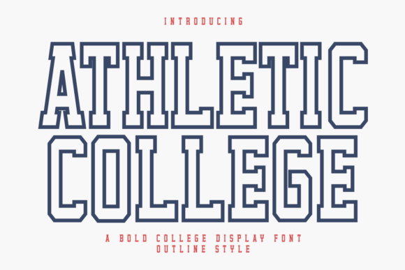 Athletic College Outline: The Varsity Font for Modern Makers