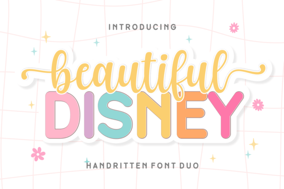 Beautiful Disney Duo: A Whimsical Font Pairing for Elegant Designs