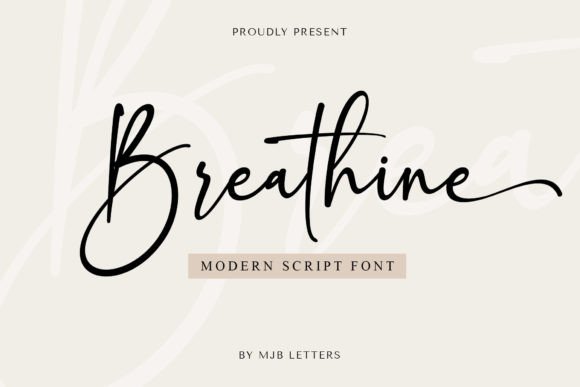 Breathine: Where Magic Meets Modern Script Typography