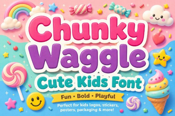 Chunky Waggle: A Typeface Bursting with Joyful Energy