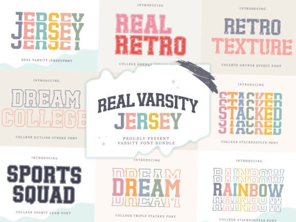 Game Day Ready: The Real Varsity Jersey Font Bundle