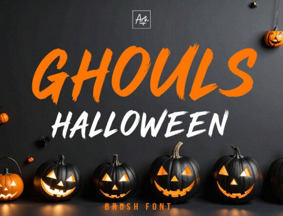 Ghouls Halloween: A Display Font with Artistic Soul