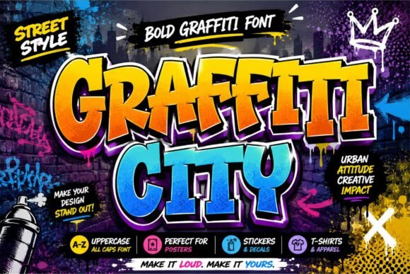 Graffiti City: Unleashing Urban Energy in Your Designs