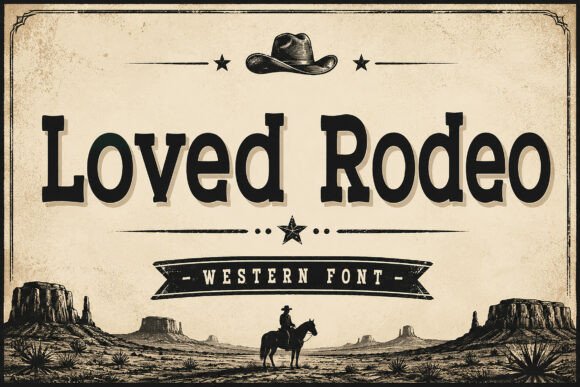 Loved Rodeo: A Font That Brings Western Charm to Your Designs