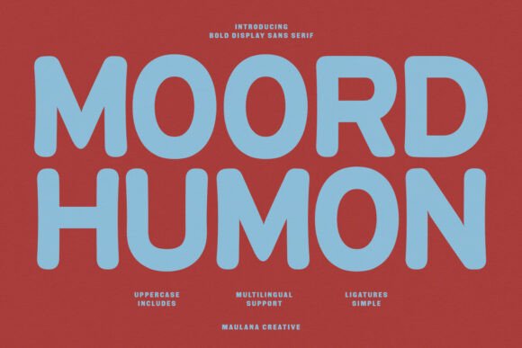 Moord Humon: A Heavy-Hitting Font for Playful Branding