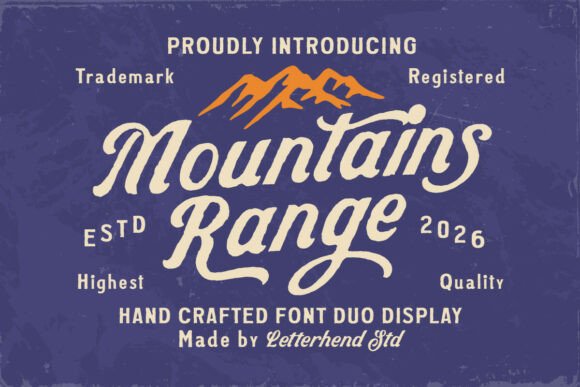 Mountains Range Duo: A Typeface for the Rugged Soul
