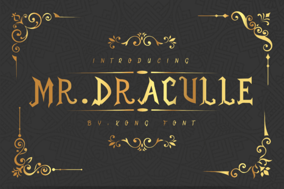 Mr. Draculle: The Bold Blackletter Font for Striking Designs