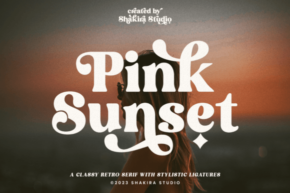 Pink Sunset: A Font That Blends Modern Style with Vintage Charm