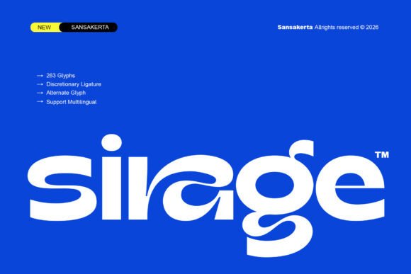 Sirage: Crafting Modern Visuals with a Bold Typeface