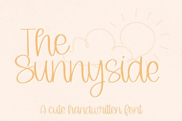The Sunnyside: A Handwritten Gem for Your Creative Projects