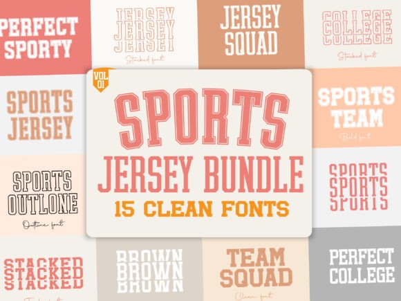 Varsity Charm for Modern Design: The Sports Jersey Bundle